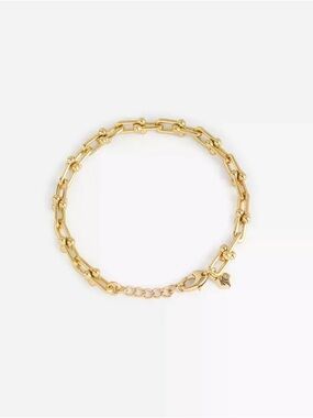 Madewell Gold U-Link Chain Bracelet